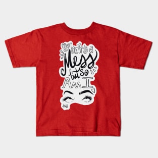 Messy Hair Kids T-Shirt